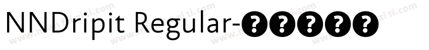 NNDripit Regular字体转换